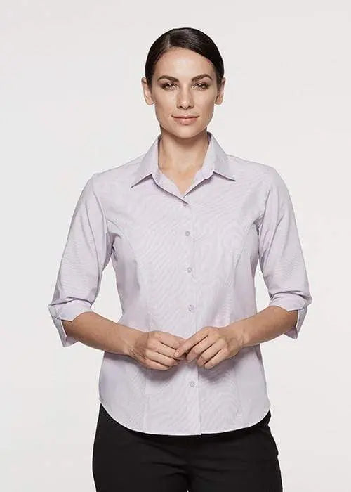 Aussie Pacific Ladies Belair 3/4 Sleeve Shirt 2905T Metro Workwear.